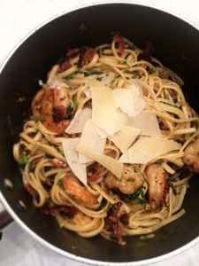 Lemon Parmesan Shrimp Pasta