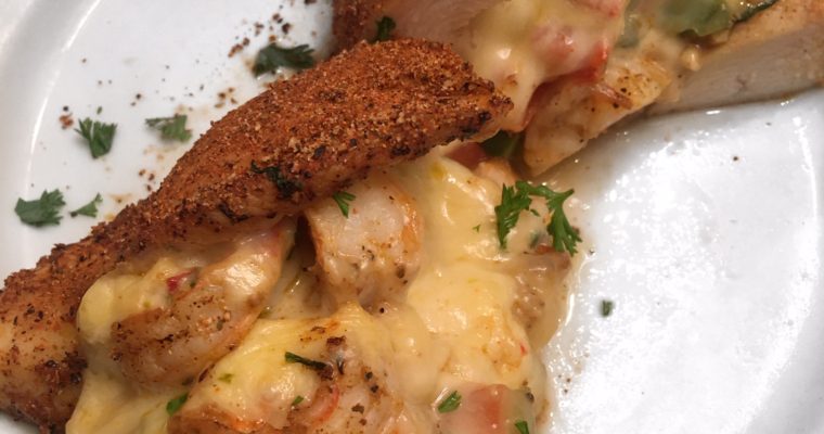 Shrimp & Cheese Stuffed Chicken Breasts