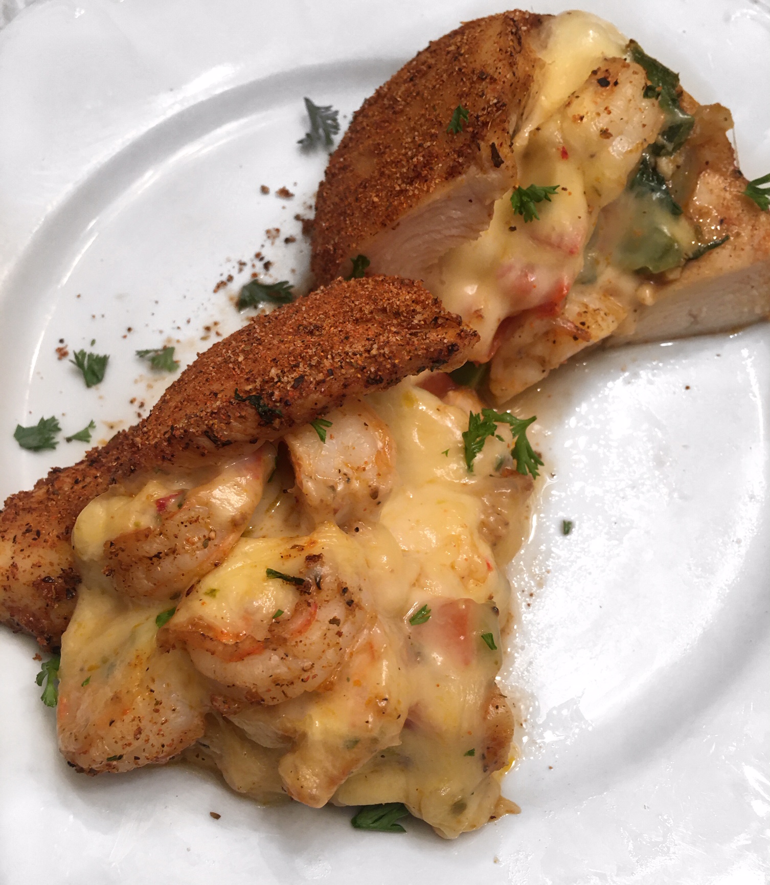 shrimp and cheese stuffed chicken breasts