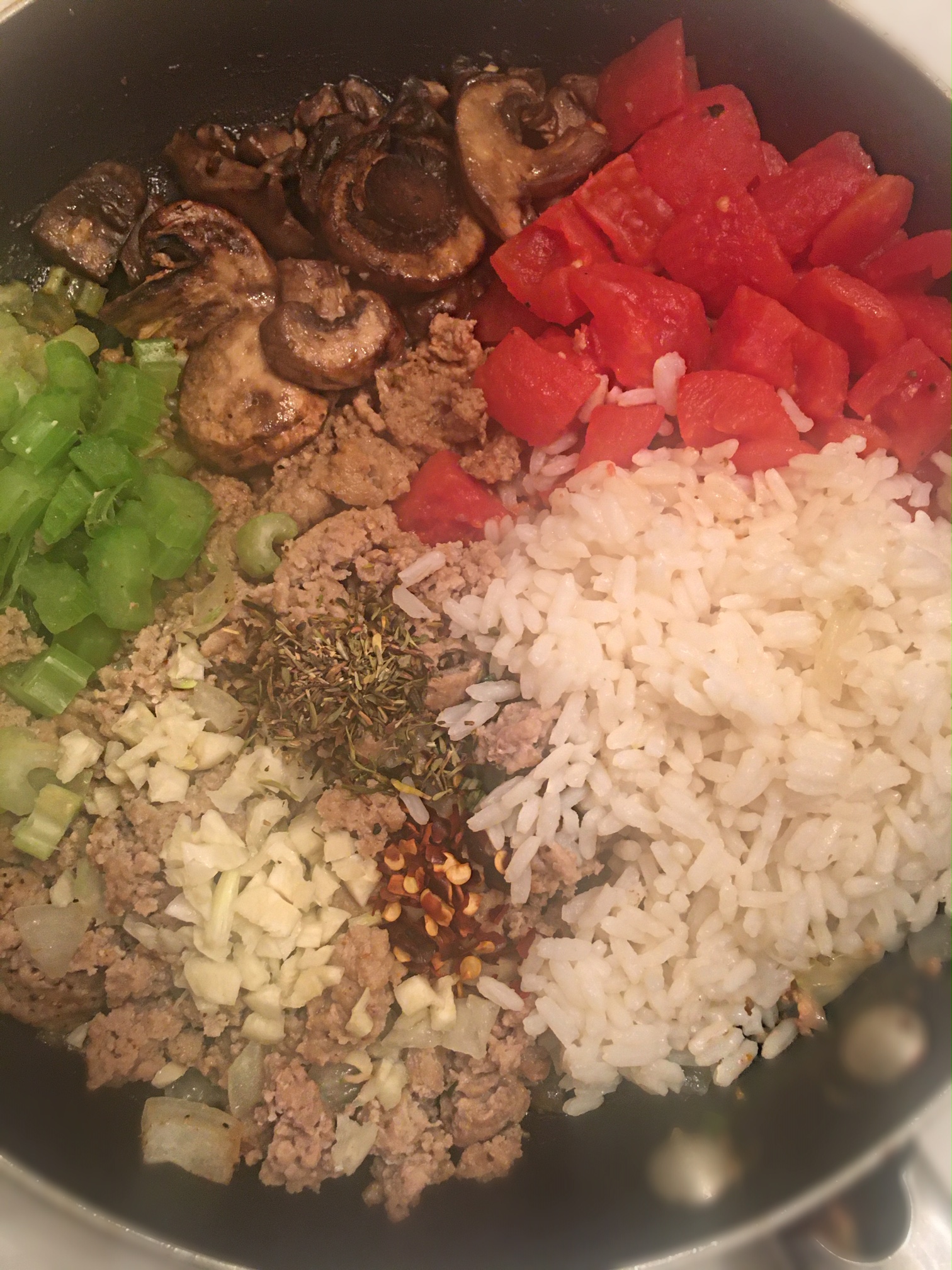 ground turkey mixture