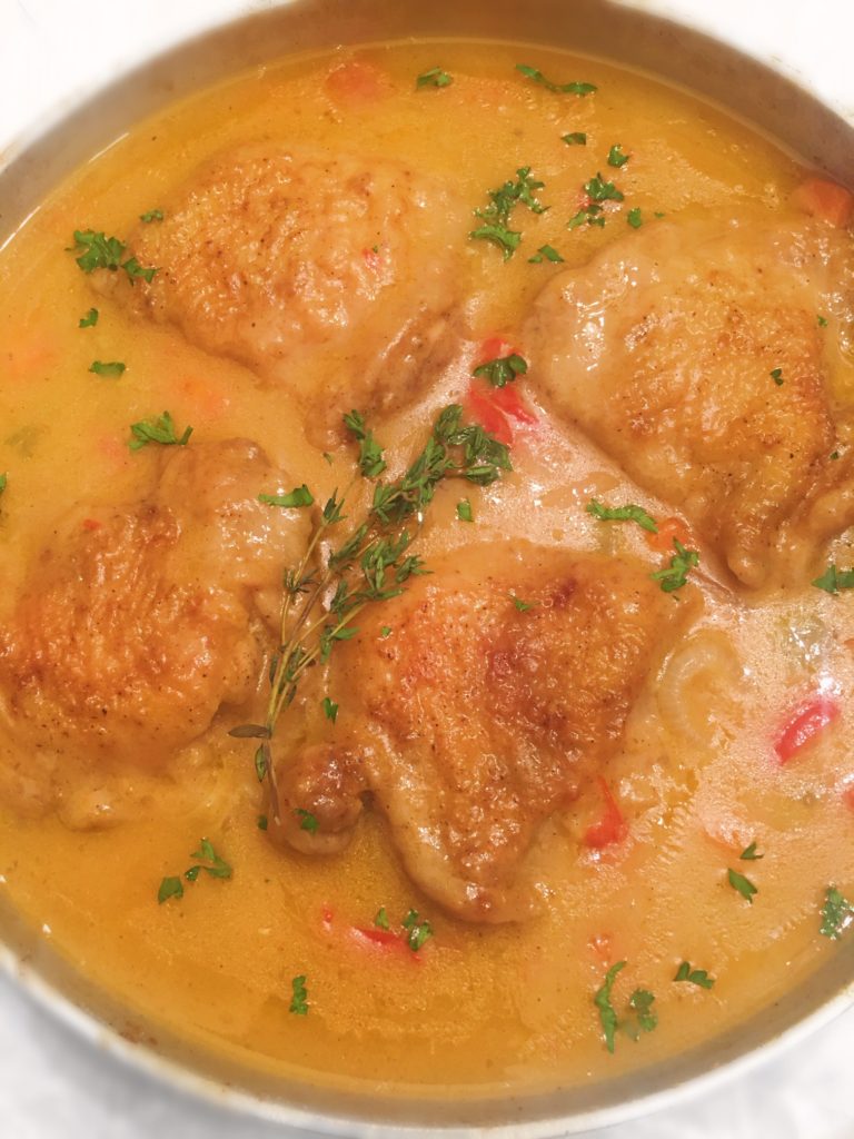 Smothered chicken with gravy