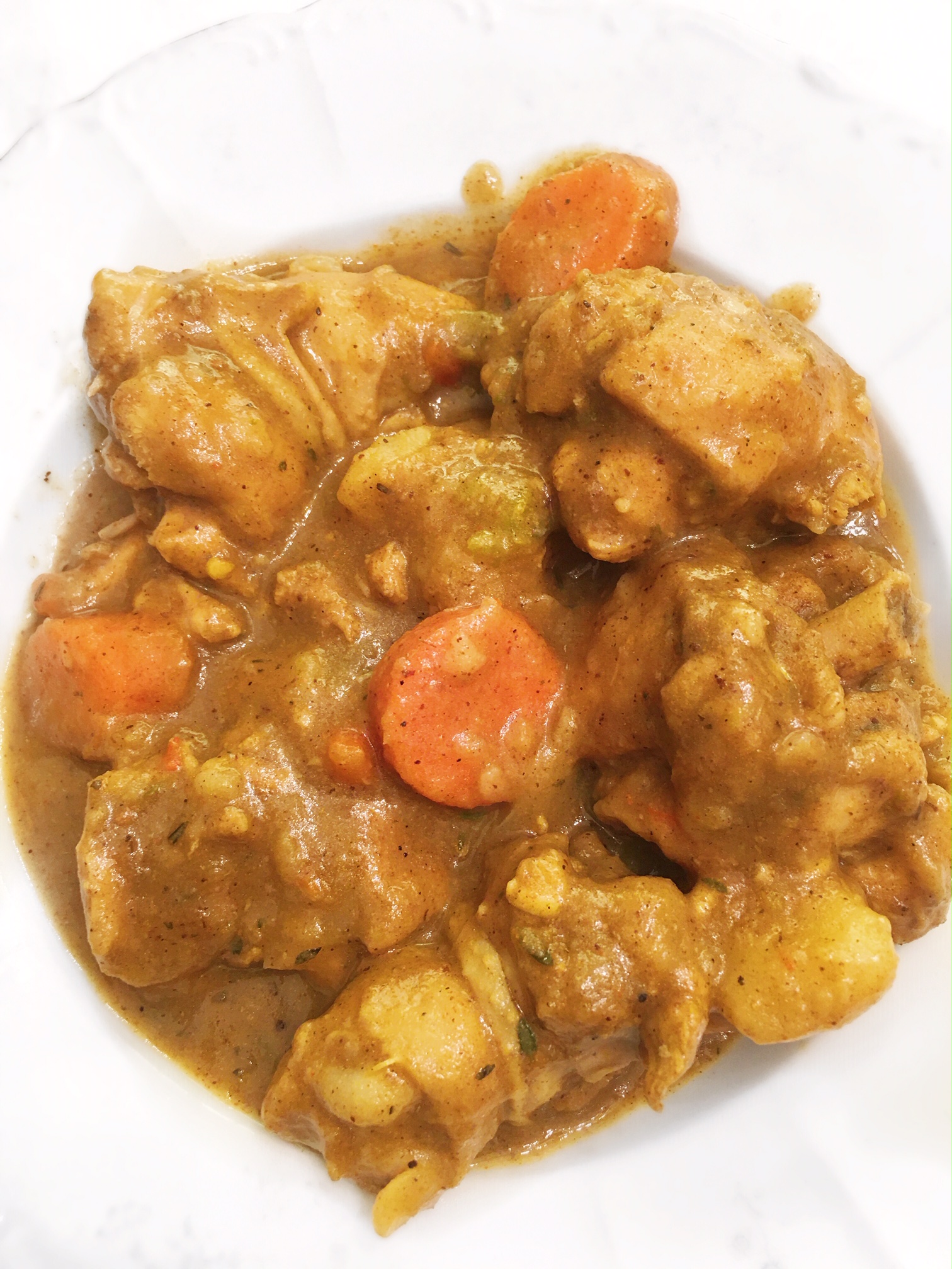 Caribbean Style Curry Chicken